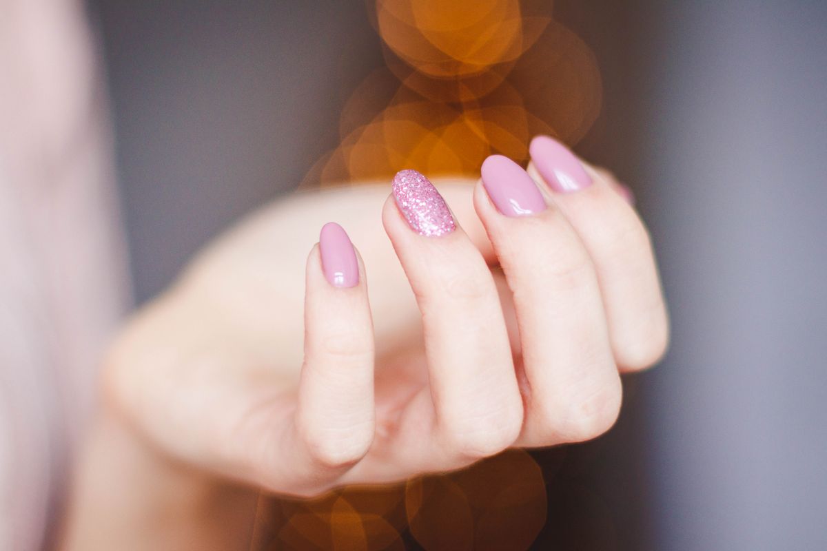 Gel manicure detail at Excellent Nails & Spa